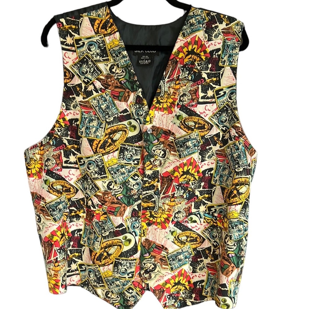 Silk Club Vintage Retro Sci-Fi Vest